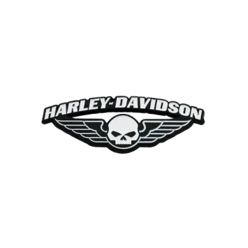 Harley-Davidson® Winged Skull B&W Pin