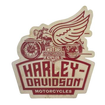 Harley-Davidson® Winged Motorcycle Metal Sign